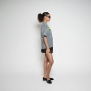 FM Football Crest Graphic T-Shirt – Vintage Grey - Flashmob Nation