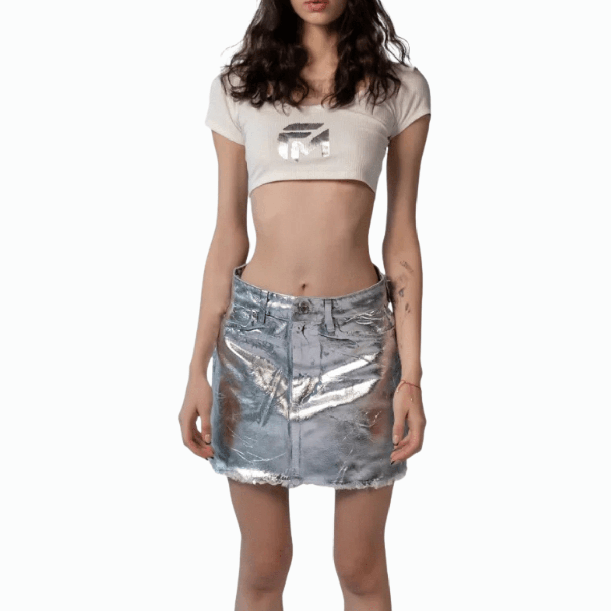 FM Halo Denim Mini Skirt for Women - Flashmob Nation
