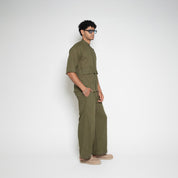 FM Linen Army Shirt – Army Green - Flashmob Nation