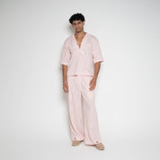 FM Linen - Blend Carpenter Pants – Pink Ombre - Flashmob Nation