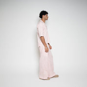 FM Linen - Blend Carpenter Pants – Pink Ombre - Flashmob Nation