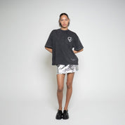 FM Peace & Love Graphic T-Shirt – Vintage Black - Flashmob Nation