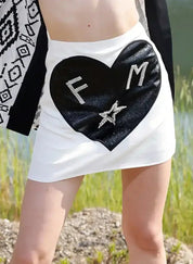 FM Rhinestone - Embellished Mini Skirt for Women - Flashmob Nation