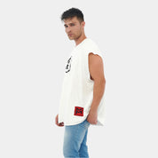 White Drop Shoulder Oversized T-shirt