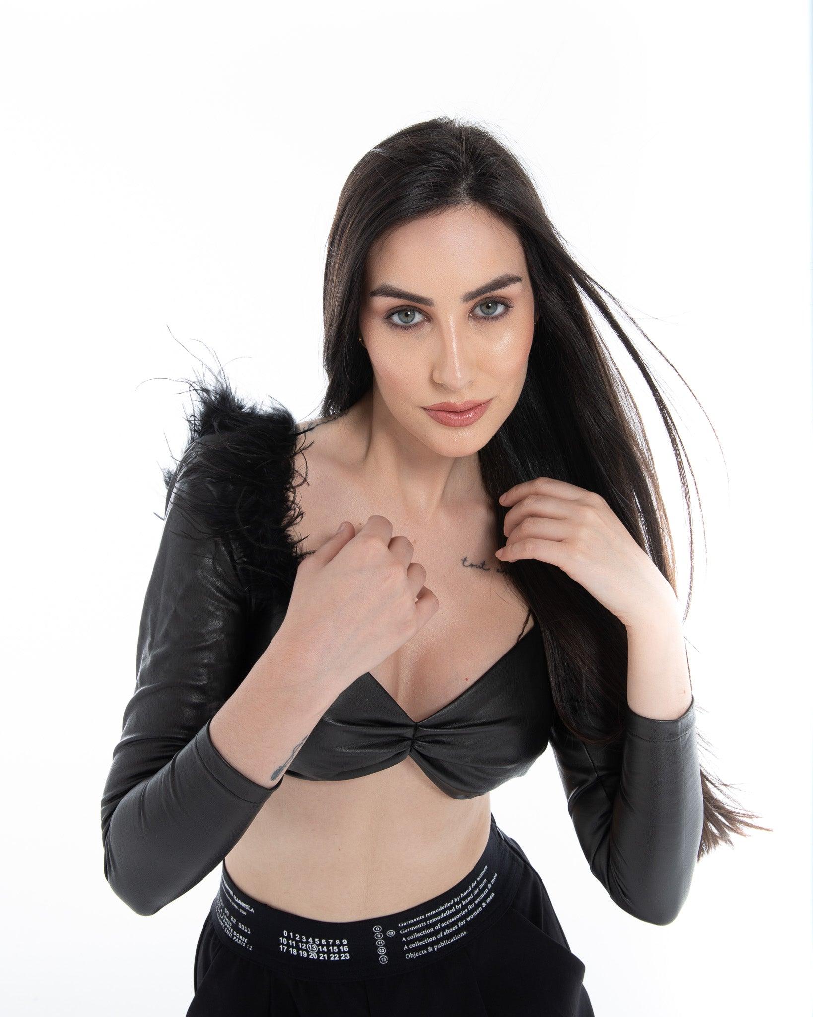 Full Sleeve Black Leather - Flashmob Nation