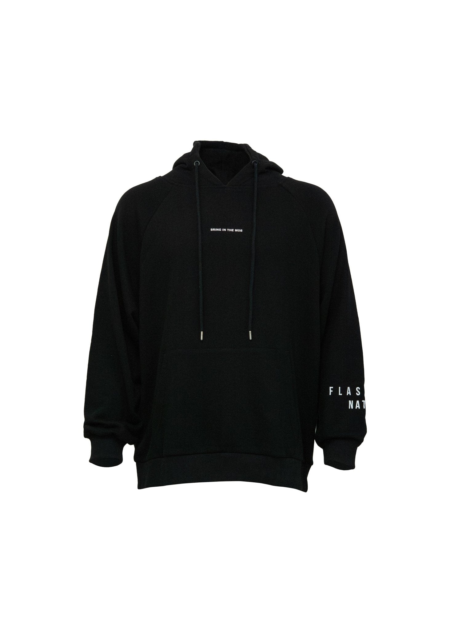 Graphic Hoodie Black - Men's FM Oversized Streetwear - Flashmob Nation