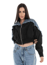 Hybrid Denim Bomber Jacket - FM