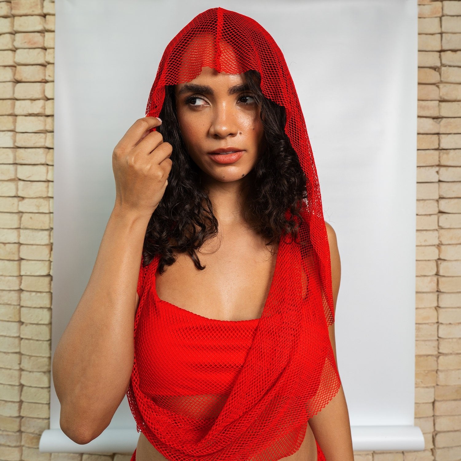 Ibiza Mesh Hooded Ruched Skirt Set - Flashmob Nation