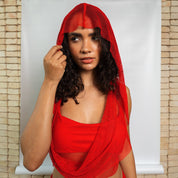 Ibiza Mesh Hooded Ruched Skirt Set - Flashmob Nation