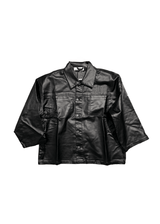 Men’s Black Faux Leather Jacket