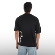 Men’s Black Graphic Tape T-Shirt - Flashmob Nation