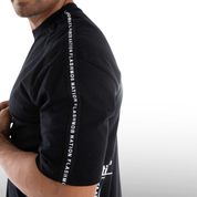 Men’s Black Graphic Tape T-Shirt - Flashmob Nation