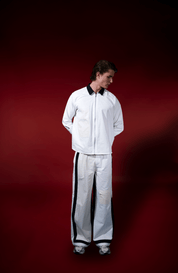 Men’s Contrast Panel Poplin Trousers – Flashmob - Flashmob Nation