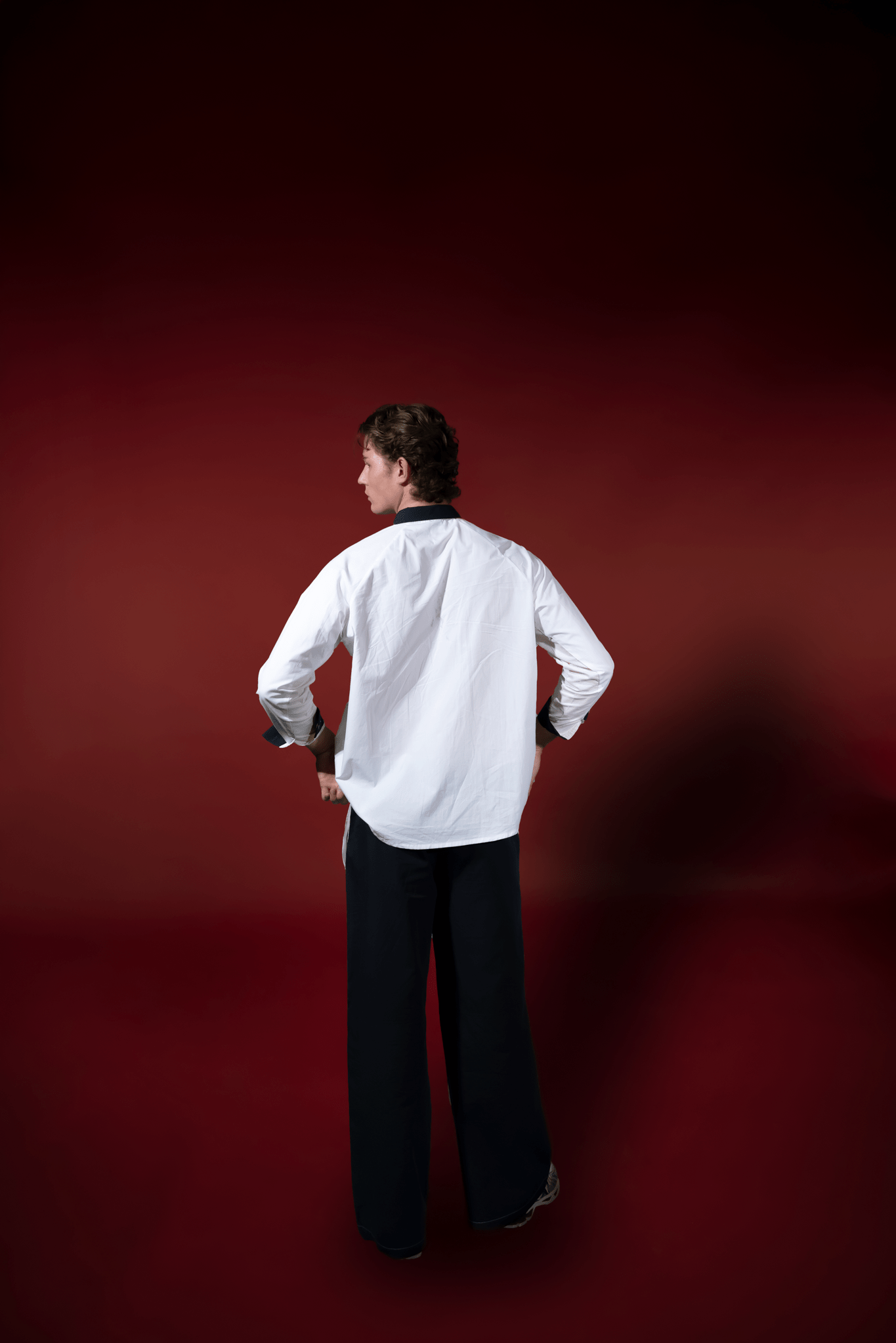 Men’s Contrast Panel Poplin Trousers – Flashmob - Flashmob Nation