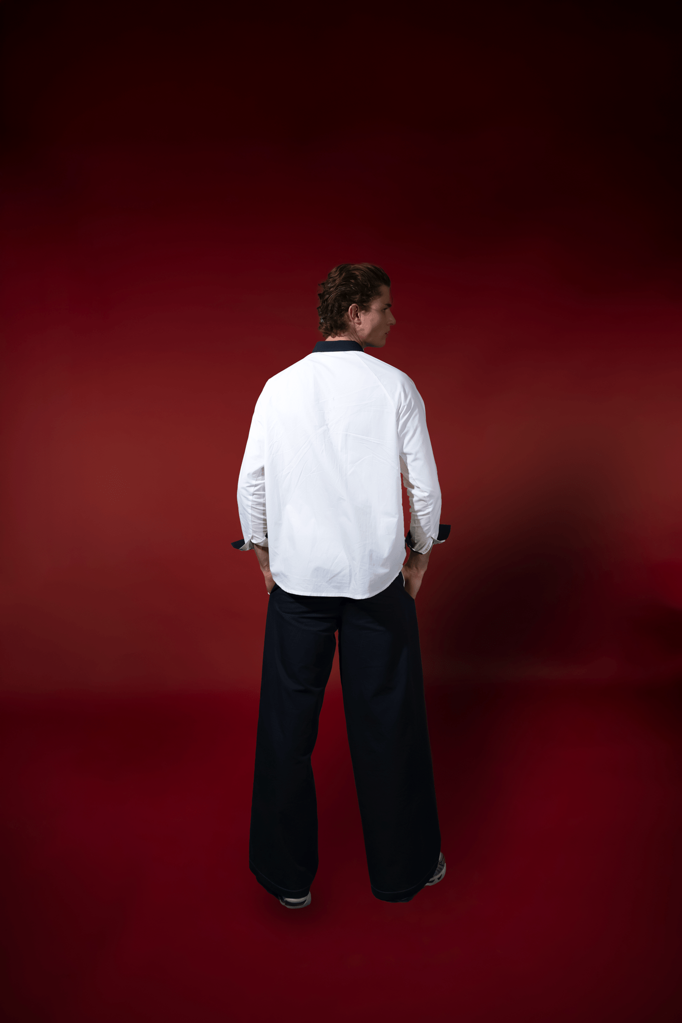 Men’s Contrast Panel Poplin Trousers – Flashmob - Flashmob Nation