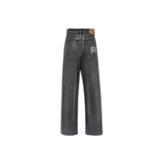 Men’s Metallic Silver Jeans – Flashmob Nation Streetwear - Flashmob Nation