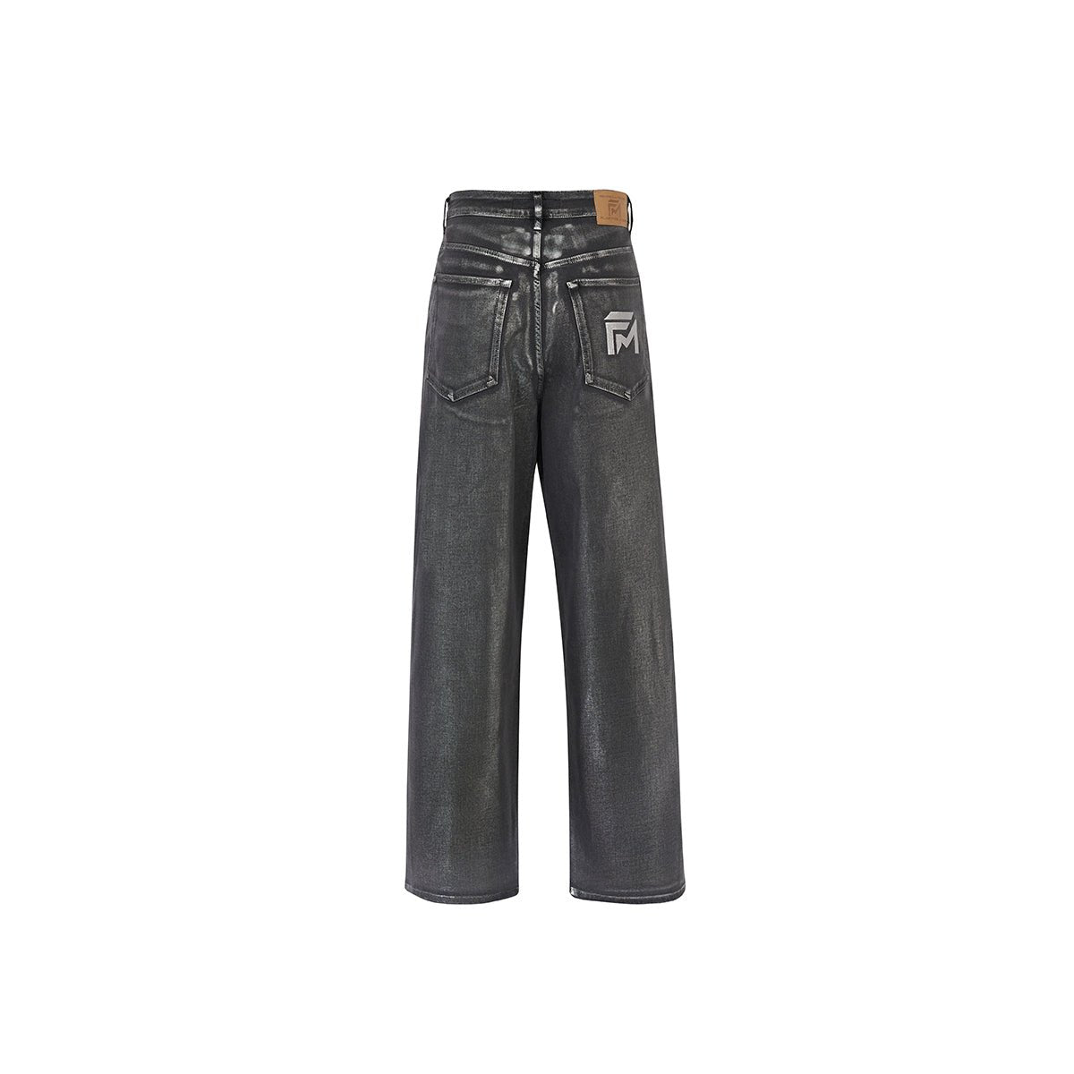 Men’s Metallic Silver Jeans – Flashmob Nation Streetwear - Flashmob Nation