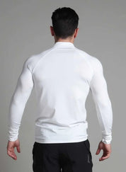 Men’s Muscle Fit Zip - Neck Performance Top - Flashmob Nation