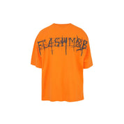 Men’s Orange Graphic Oversized T-Shirt - Flashmob Nation