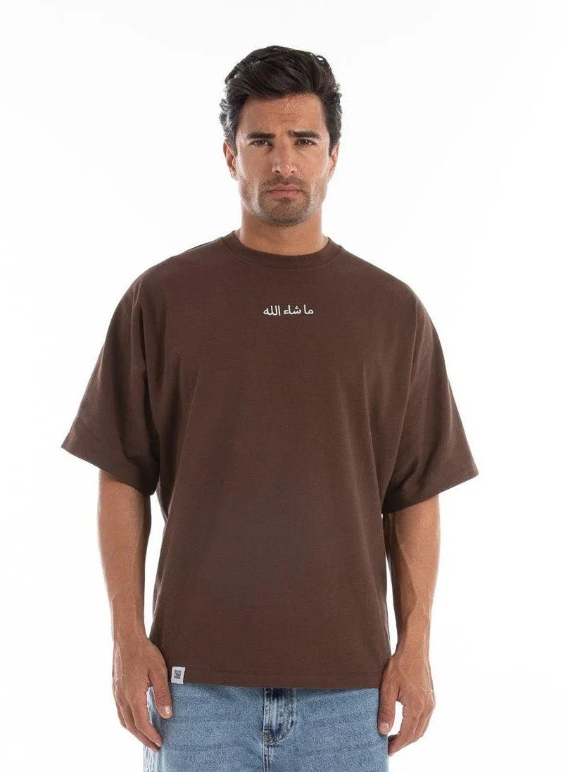 Men’s Oversized Mashallah Graphic T-Shirt - Flashmob Nation