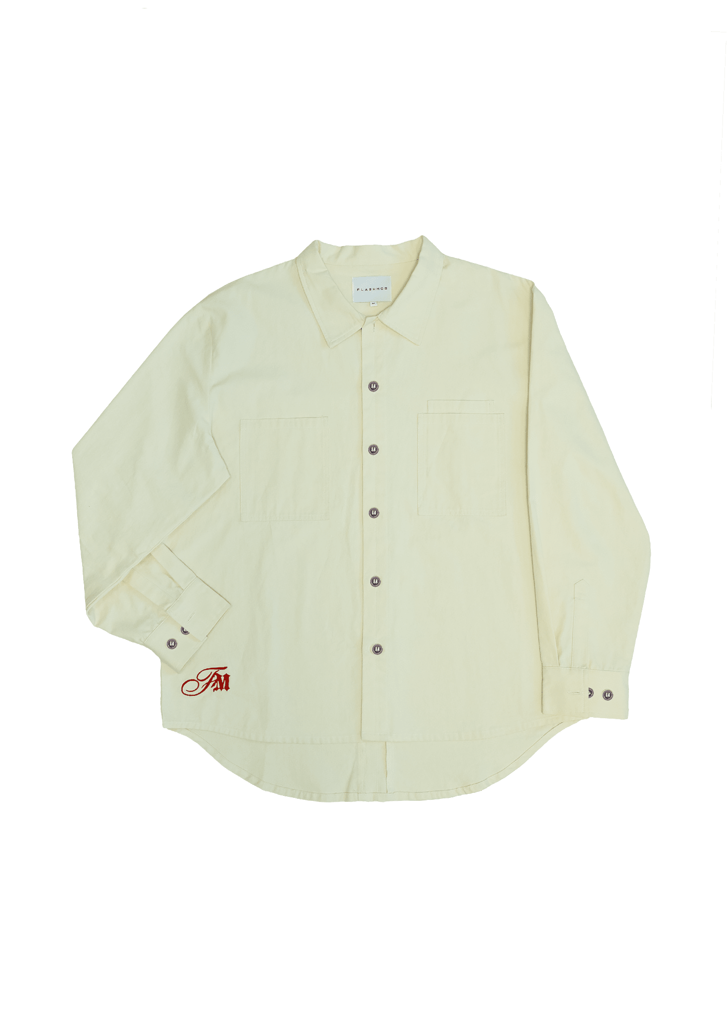 Multi - pocket Overshirt - White Onyx - Flashmob Nation