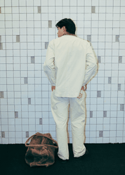 Multi - pocket Overshirt - White Onyx - Flashmob Nation