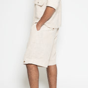 FM Ecru White Carpenter Shorts