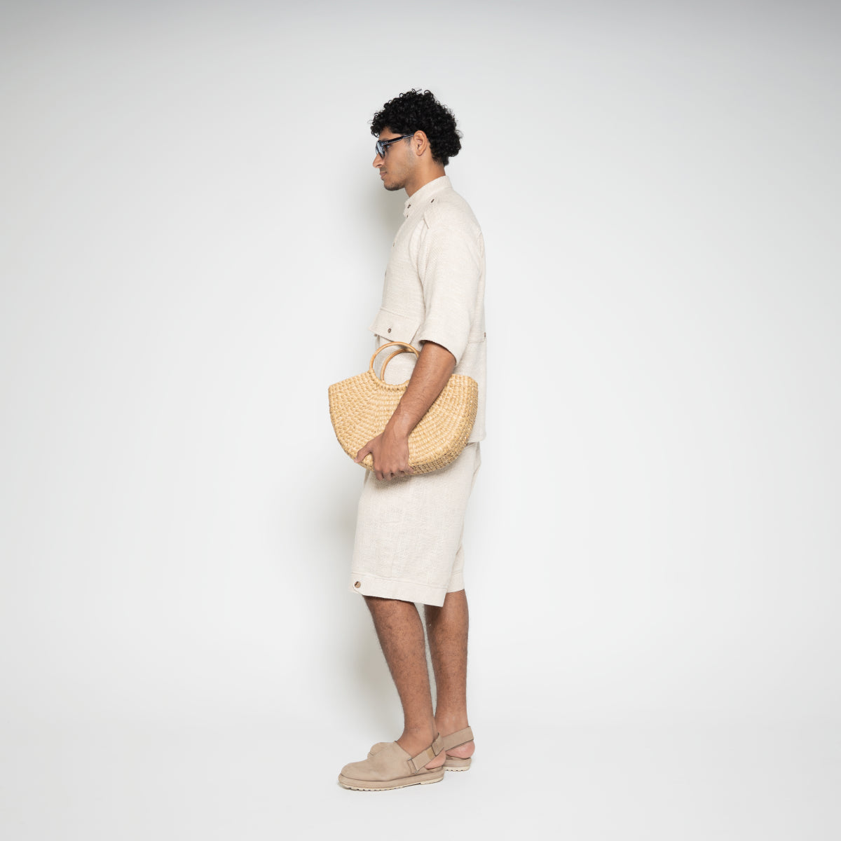 FM Linen Army Shirt – White