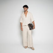 FM Ecru White Carpenter Pants