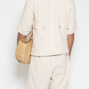 FM Linen Army Shirt – White
