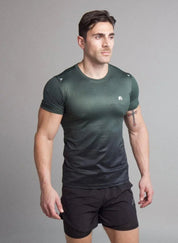 Ombre Short Sleeve Compression Shirt for Men - Flashmob Nation
