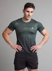 Ombre Short Sleeve Compression Shirt for Men - Flashmob Nation