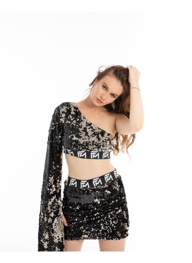 One Shoulder Sequin Dress Set - Flashmob Nation
