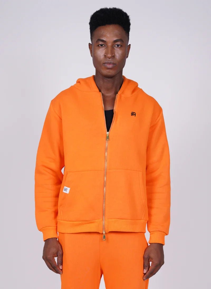 Orange Cotton Signature Hoodie Set for Men & Women - Flashmob Nation