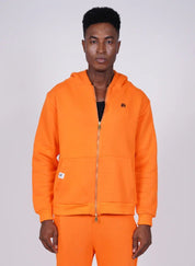 Orange Cotton Signature Hoodie Set for Men & Women - Flashmob Nation