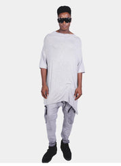 Oversized Asymmetrical T-Shirt for Men - Flashmob Nation