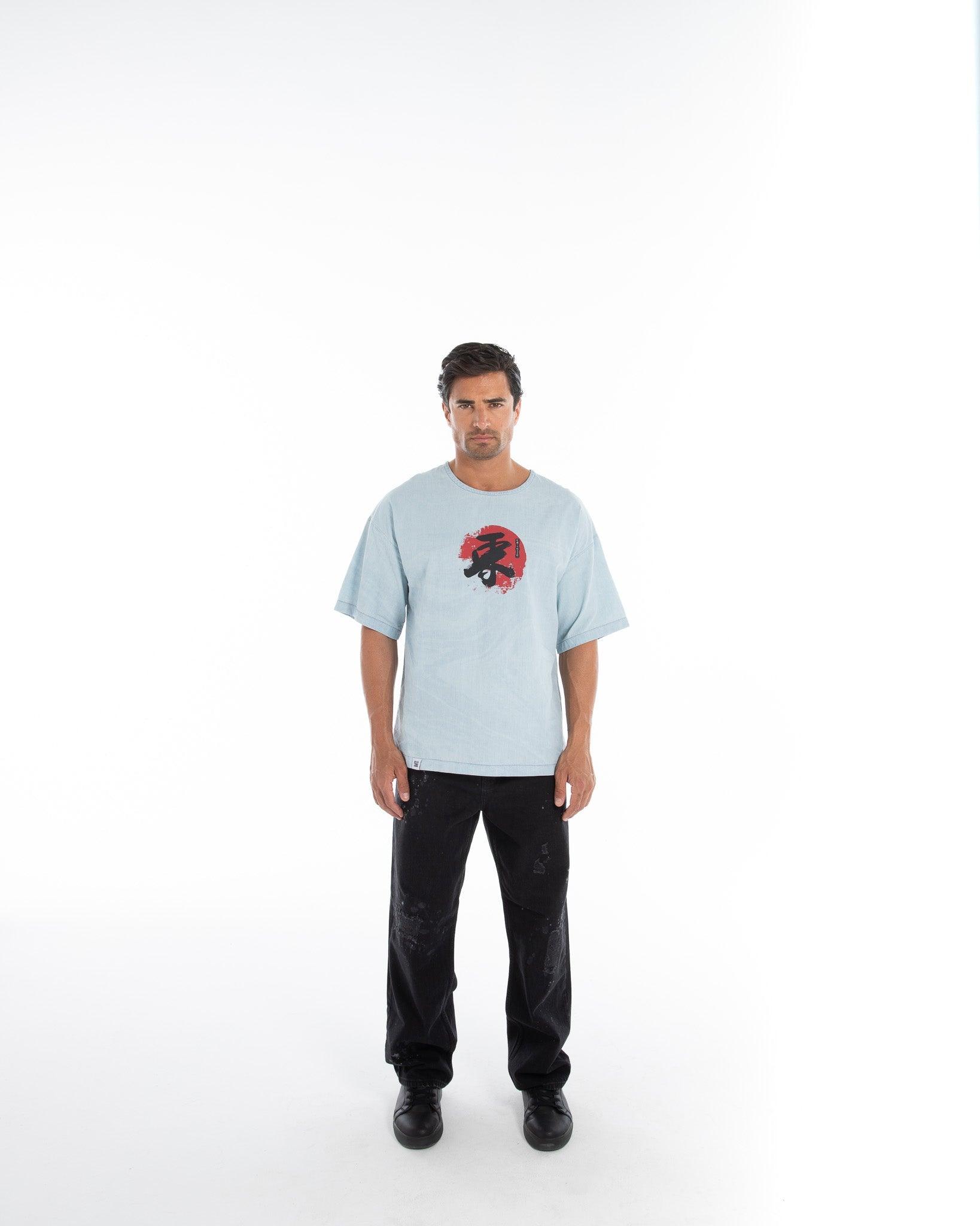 Oversized Denim T-shirt - Flashmob Nation