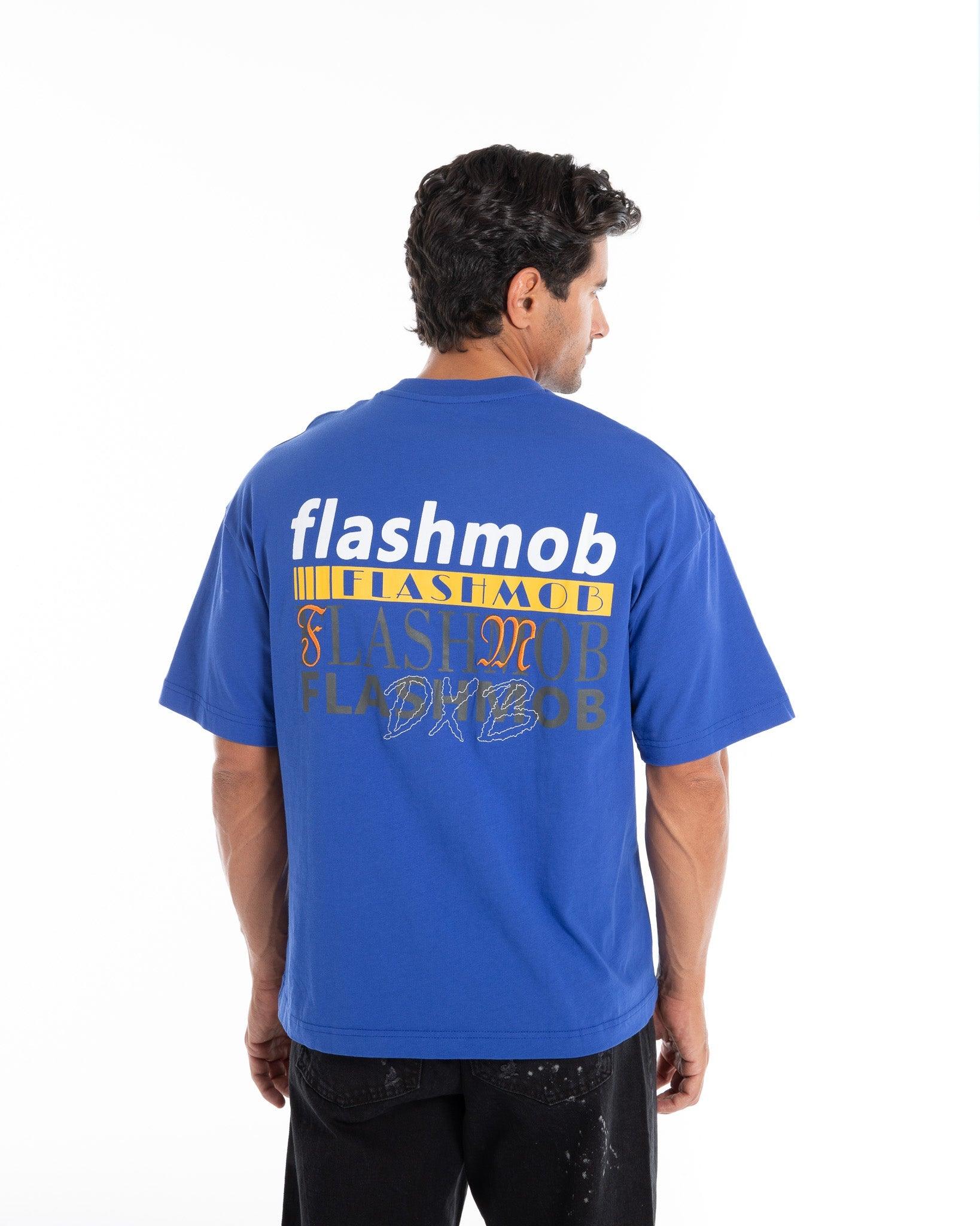 Oversized Graphic Text T-Shirt - Flashmob Nation