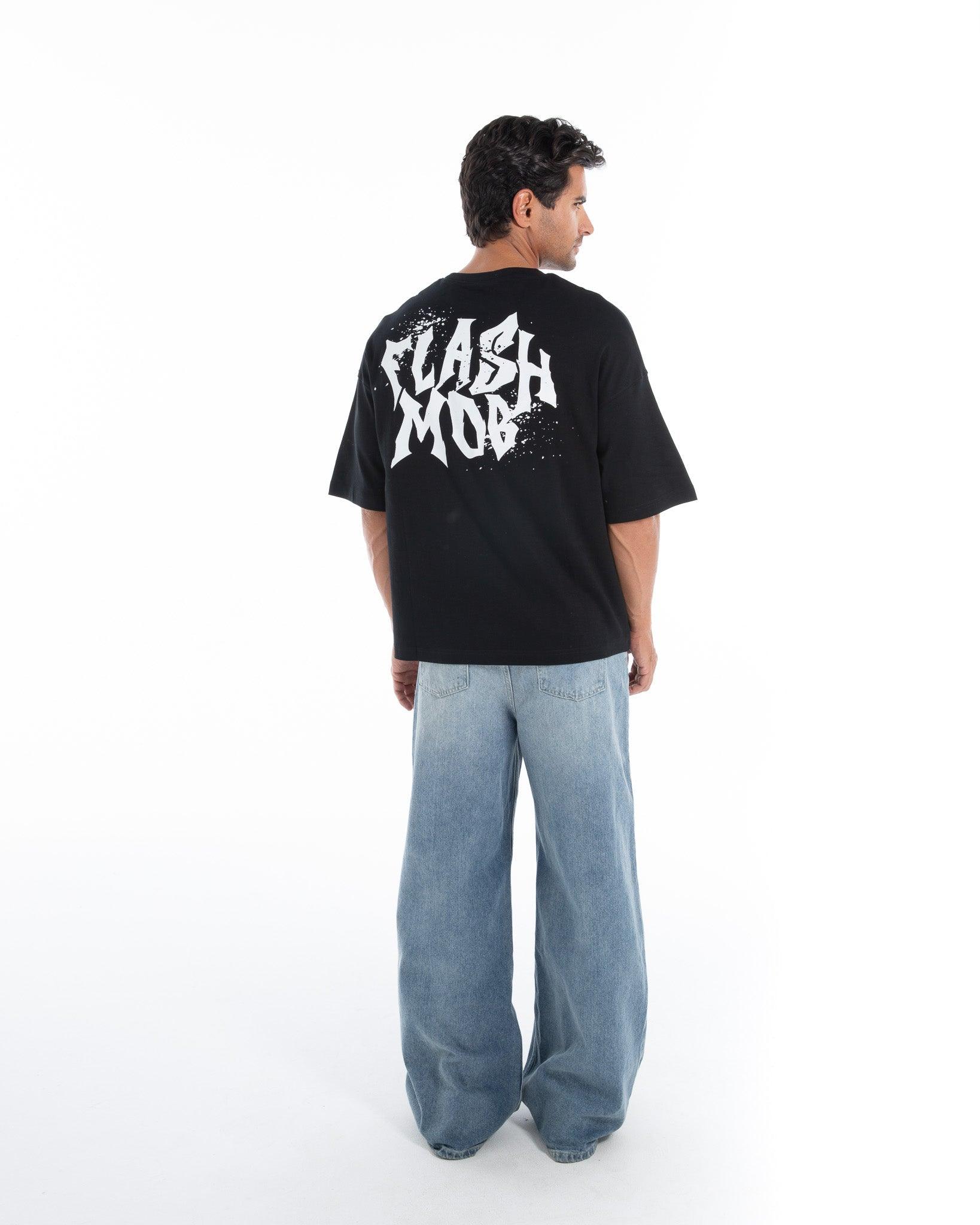 Oversized Printed T-Shirt - Flashmob Nation