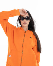 Women’s Oversized Zip-Up Sweatshirt – Flashmob Nation - Flashmob Nation