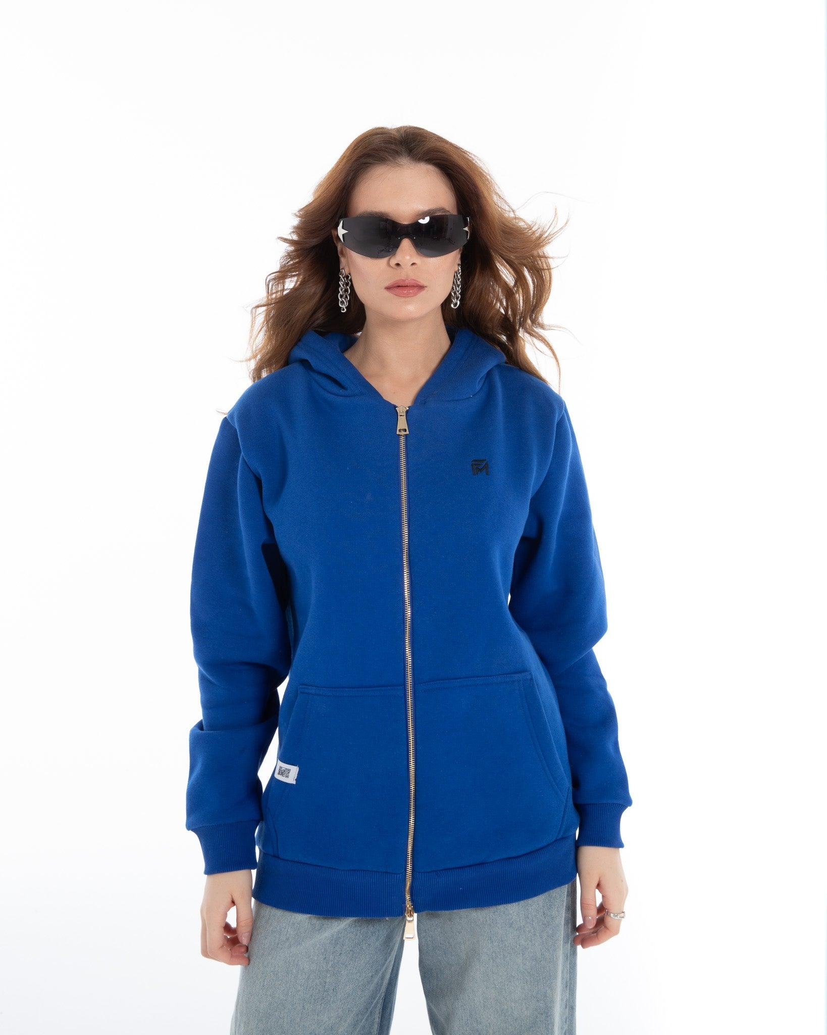 Women’s Oversized Zip-Up Sweatshirt – Flashmob Nation - Flashmob Nation