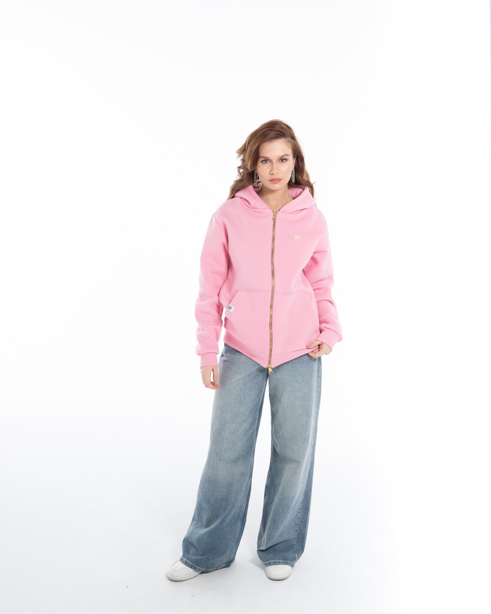 Oversized Zippered Sweatshirt - Flashmob Nation