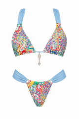 Paisley Print Halter Triangle Set