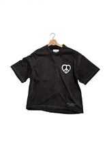 Peace & Love Graphic T-Shirt – Vintage Black