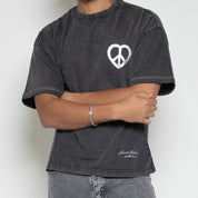 FM Peace & Love Graphic T-Shirt – Vintage Black
