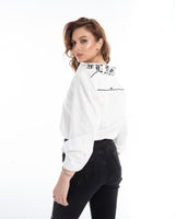 Women’s Printed Button-Down Long-Sleeve Top – FM Streetwear