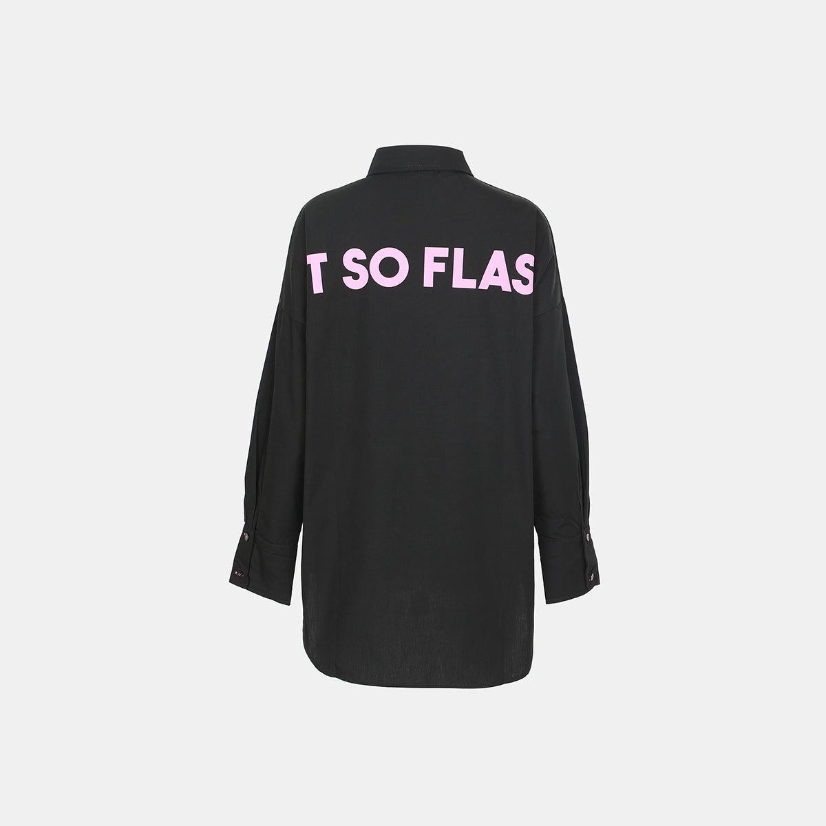 Printed Shirt Pink - Women's Oversized Full - Sleeve Streetwear Style - Flashmob Nation