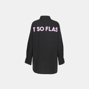 Printed Shirt Pink - Women's Oversized Full - Sleeve Streetwear Style - Flashmob Nation