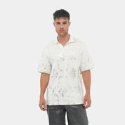Printed White and Silver Reflective T-Shirt - Flashmob Nation