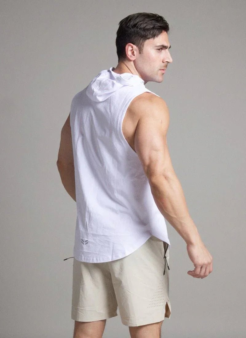 Sleeveless Workout Hoodie for Men - Flashmob Nation